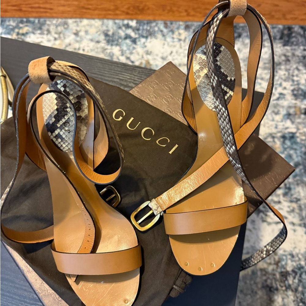 Gucci Women's Brown Leather Heels
